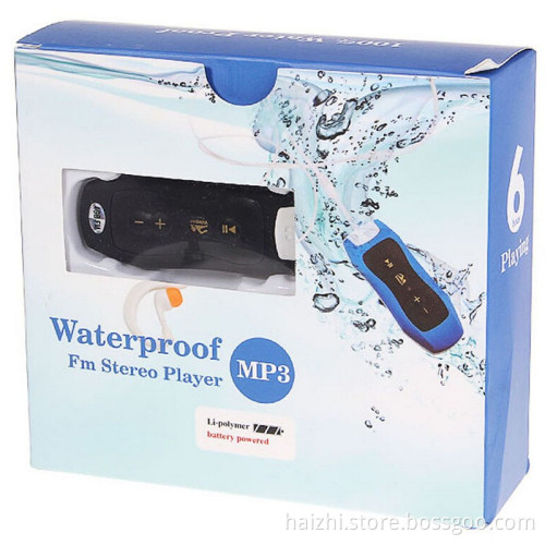 Hot Sale clip style waterproof underwater mp3 player 2gb, 4gb, 8gb build in for choose
